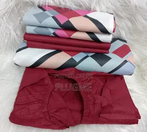 7×8 Mix Match Fitted 
Pair of Pure Cotton Bedsheets With 4pillowcases