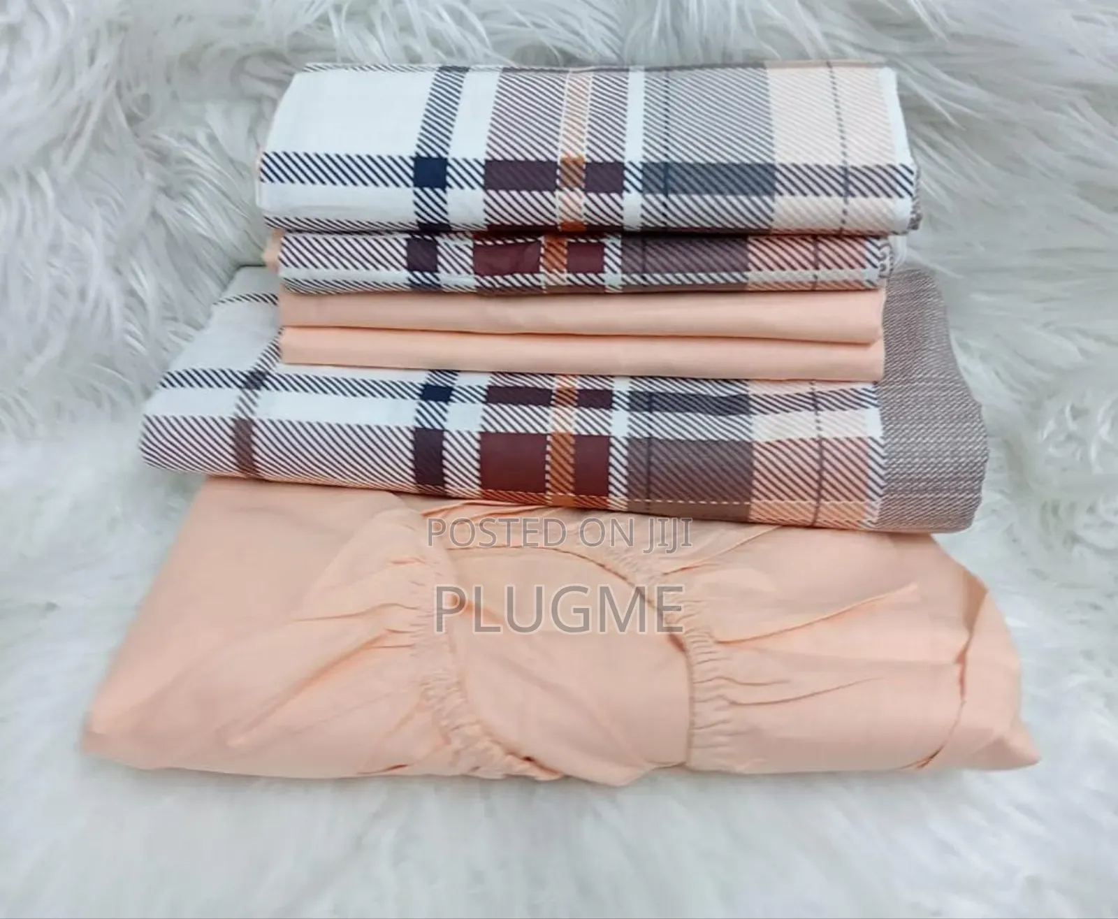 7×8 Mix Match Fitted 
Pair of Pure Cotton Bedsheets With 4pillowcases