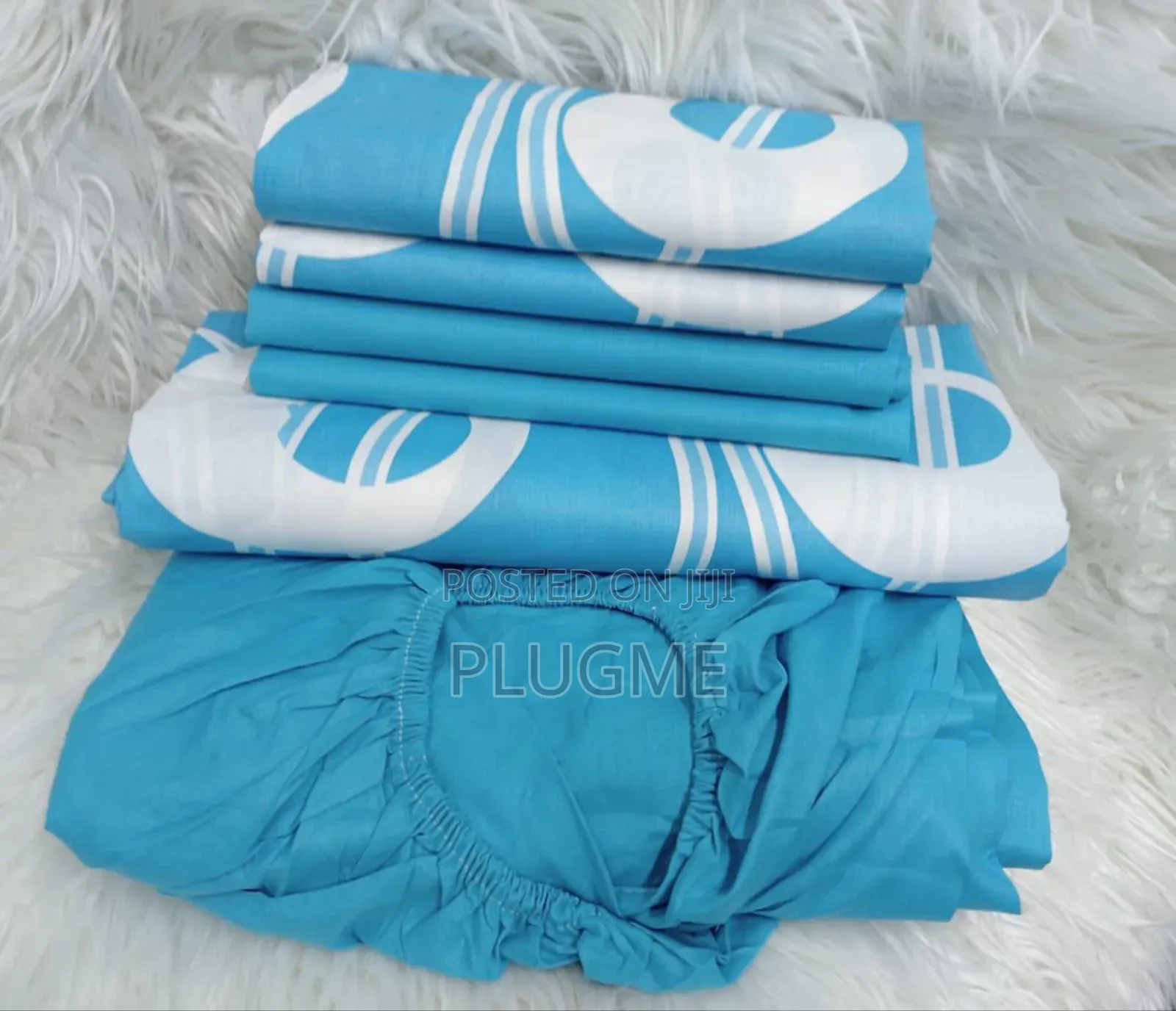 7×8 Mix Match Fitted 
Pair of Pure Cotton Bedsheets With 4pillowcases