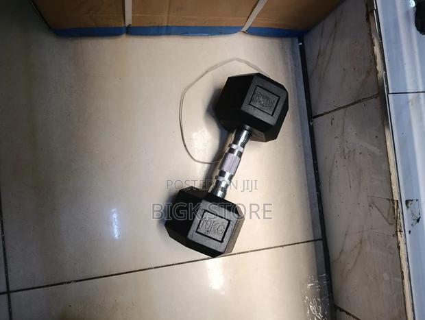 10kg Hexagonal Dumbbell Per Hand - main view