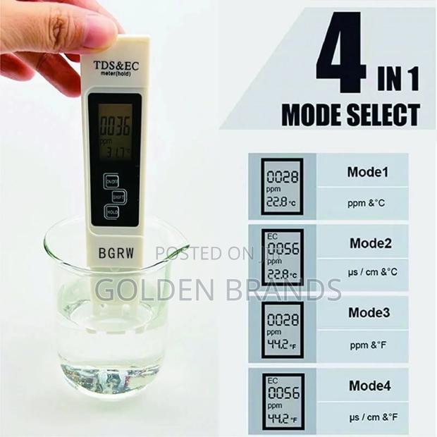 Premium 3-in-1 TDS Ec LCD Water Meter for Fast,Accurate Purity Testing - thumbnail 2