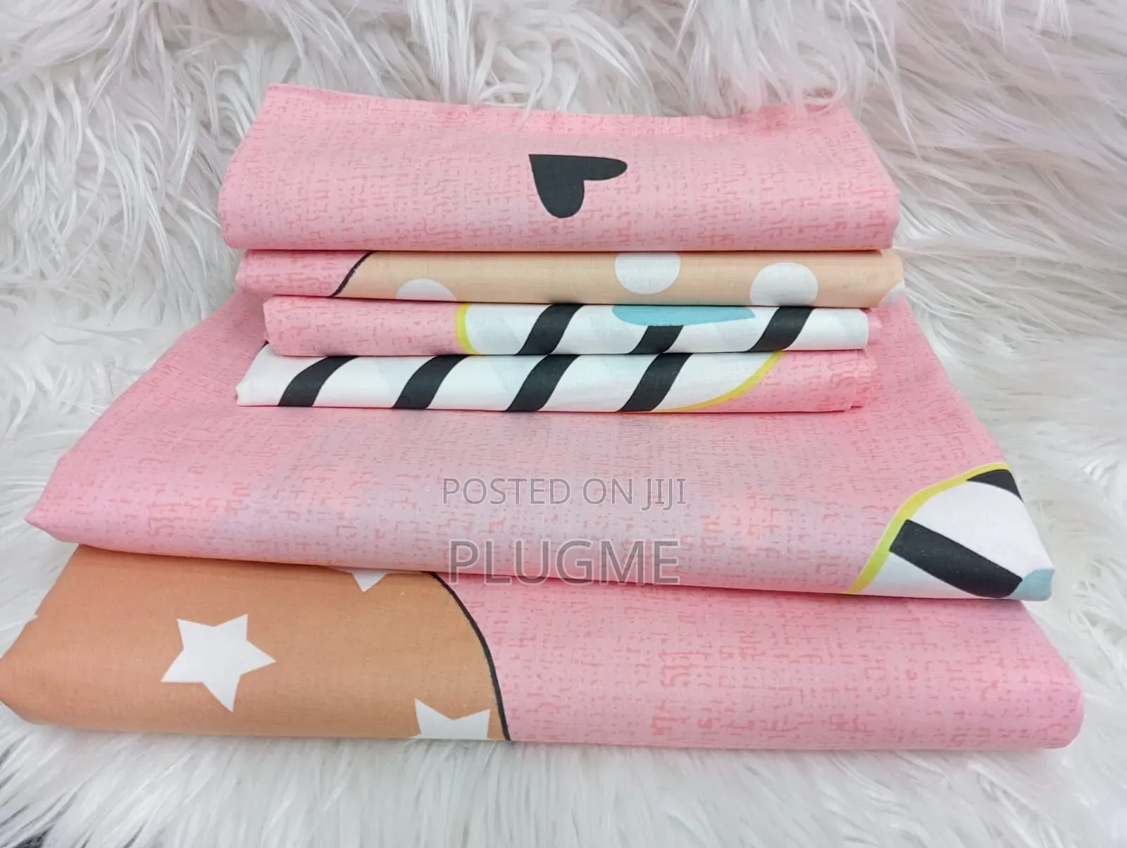 6in1 100%Cotton Cartoon Themed Bedsheets Sets