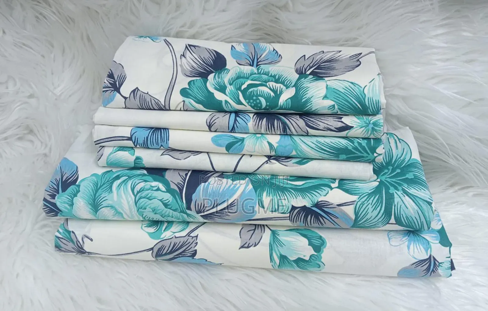 6in1 100%Cotton Floral Bedsheets Sets