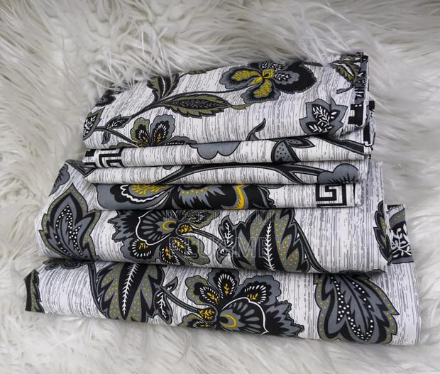 6in1 100%Cotton Floral Bedsheets Sets - thumbnail 2