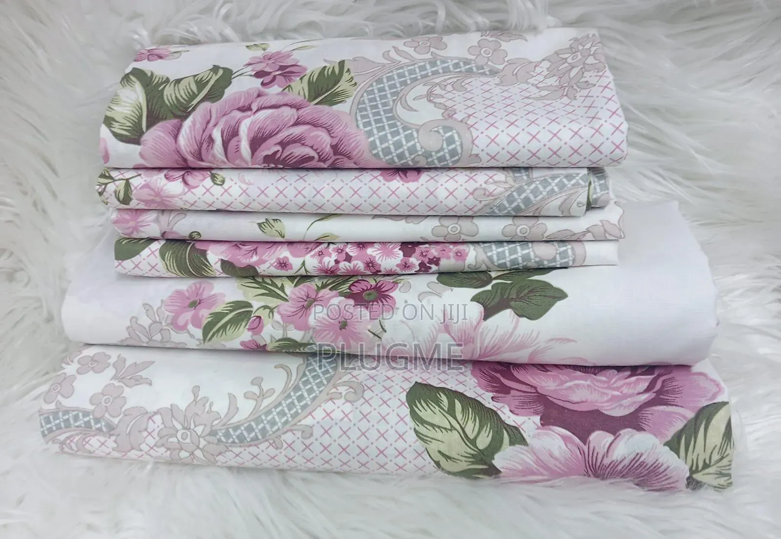 6in1 100%Cotton Floral Bedsheets Sets