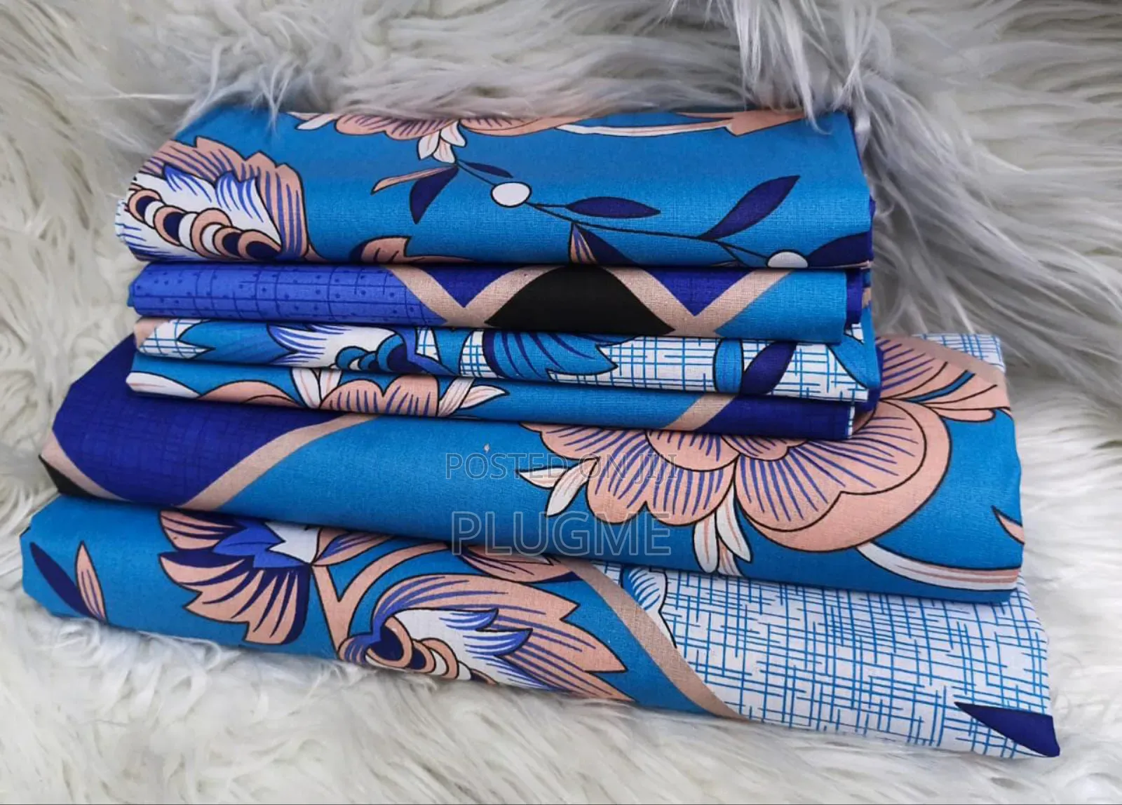 6in1 100%Cotton Floral Bedsheets Sets