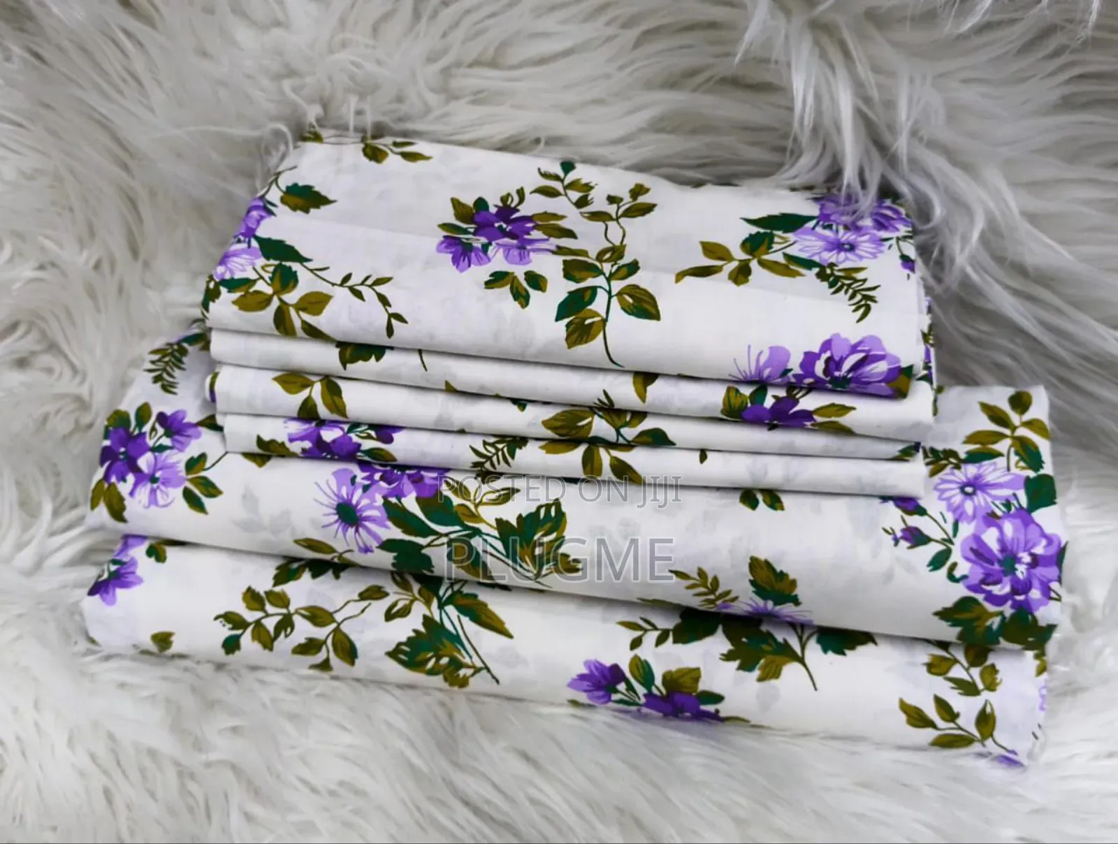 6in1 100%Cotton Floral Bedsheets Sets