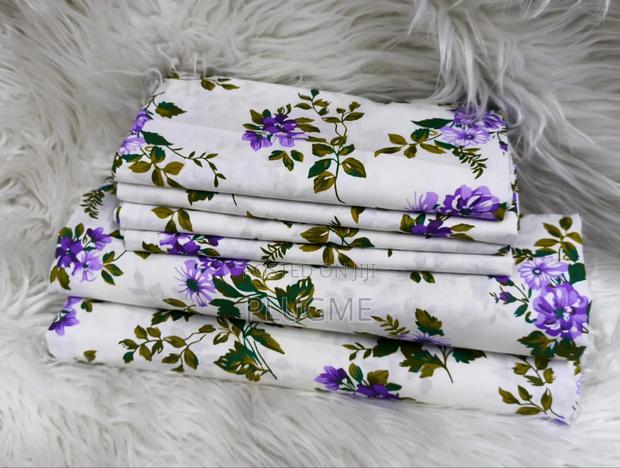 6in1 100%Cotton Floral Bedsheets Sets - thumbnail 13