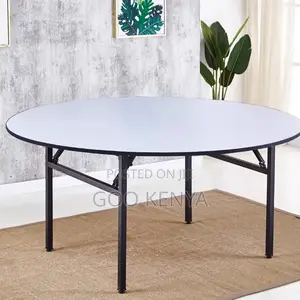Home Table; Multi-Purpose Round Folding Table Stackable Chairs