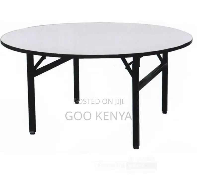 Home Table; Multi-Purpose Round Folding Table Stackable Chairs