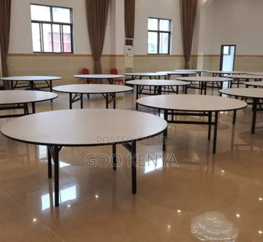 Home Table; Multi-Purpose Round Folding Table Stackable Chairs