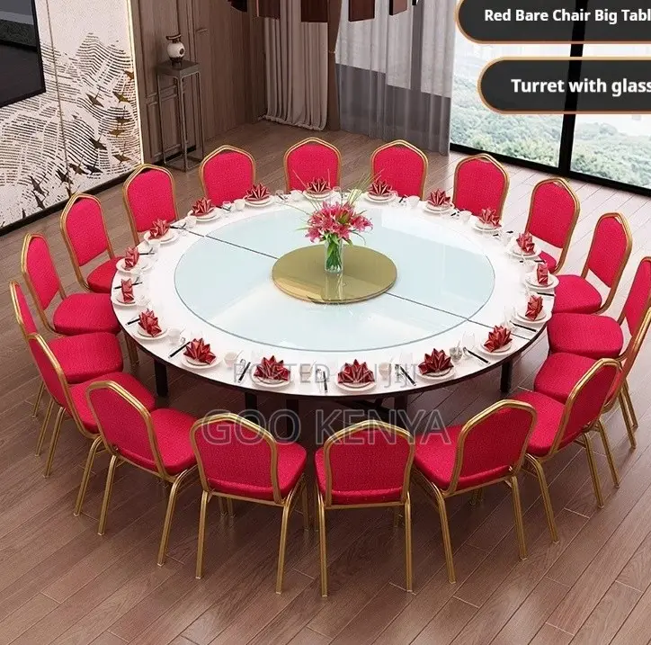 Home Table; Multi-Purpose Round Folding Table Stackable Chairs
