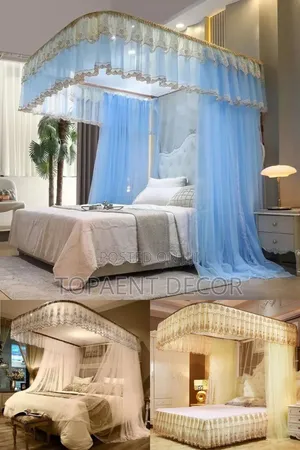 Blue,Cream And White Sleep Shield Mosquito Nets