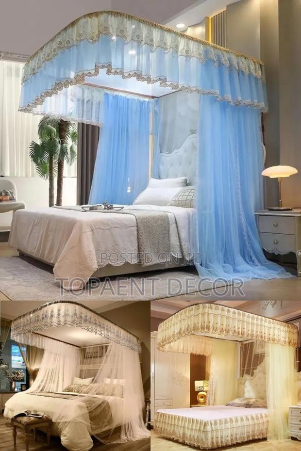 Blue,Cream And White Sleep Shield Mosquito Nets - main view