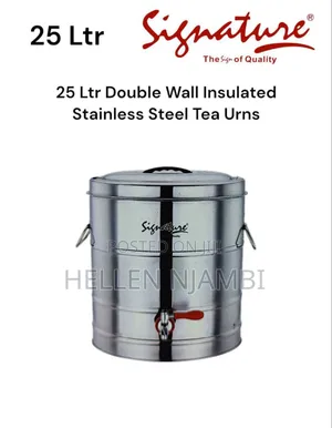 25 LTR Double Wall Insulated Stainless Steel Tea Urn