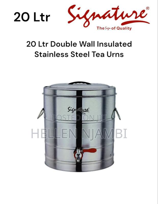 20 LTR Double Wall Insulated Stainless Steel Tea Urn