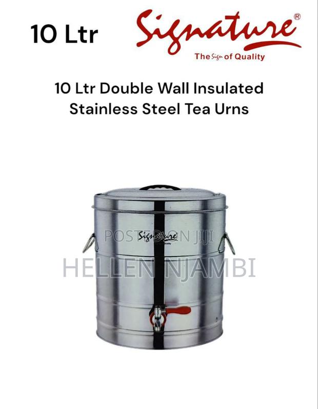 10 LTR Double Wall Insulated Stainless Steel Tea Urn - main view