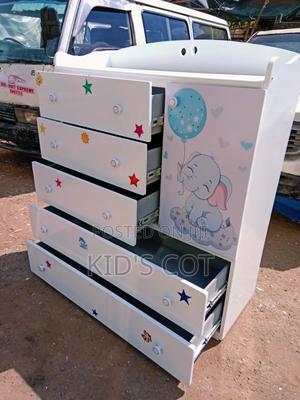 4 by 4ft Chest of Drawers With an Elephant Sticker