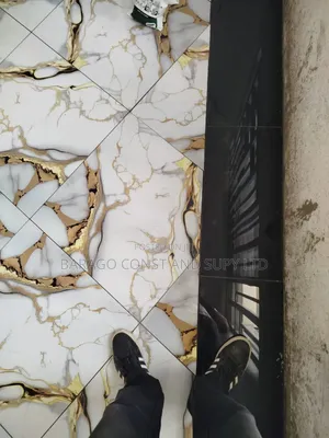 Floor Tiles 60 X 60 Cm/ Golden Strip Tiles