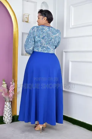 Mazingira Dress With Designed Top Sidr
