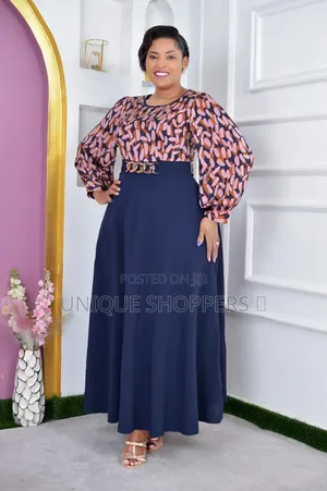 Mazingira Dress With Designed Top Sidr