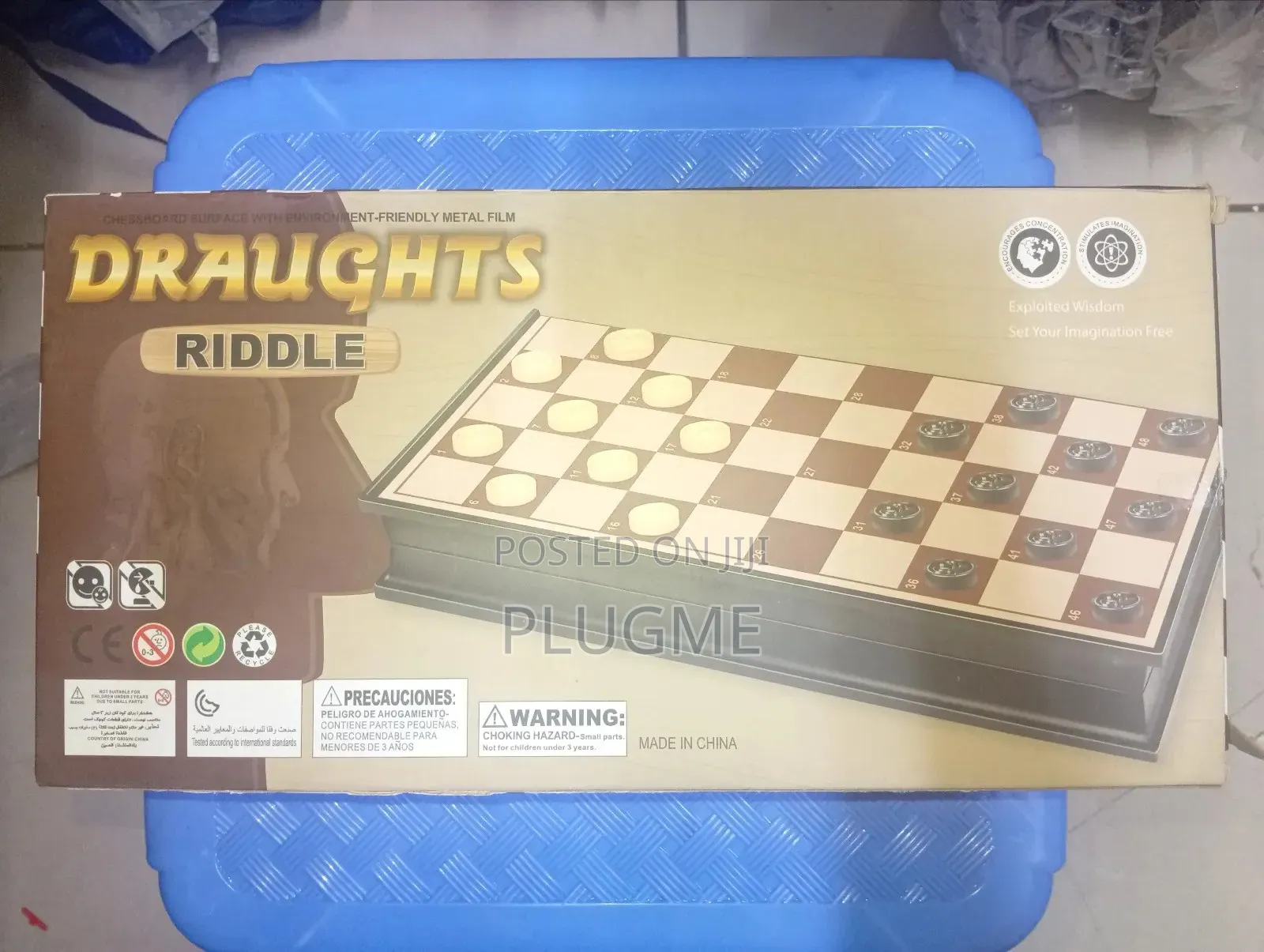 Draughts Riddle Board Game