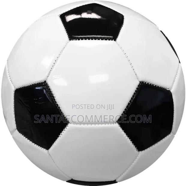 Black and White Football Size 5 Soccer Ball
