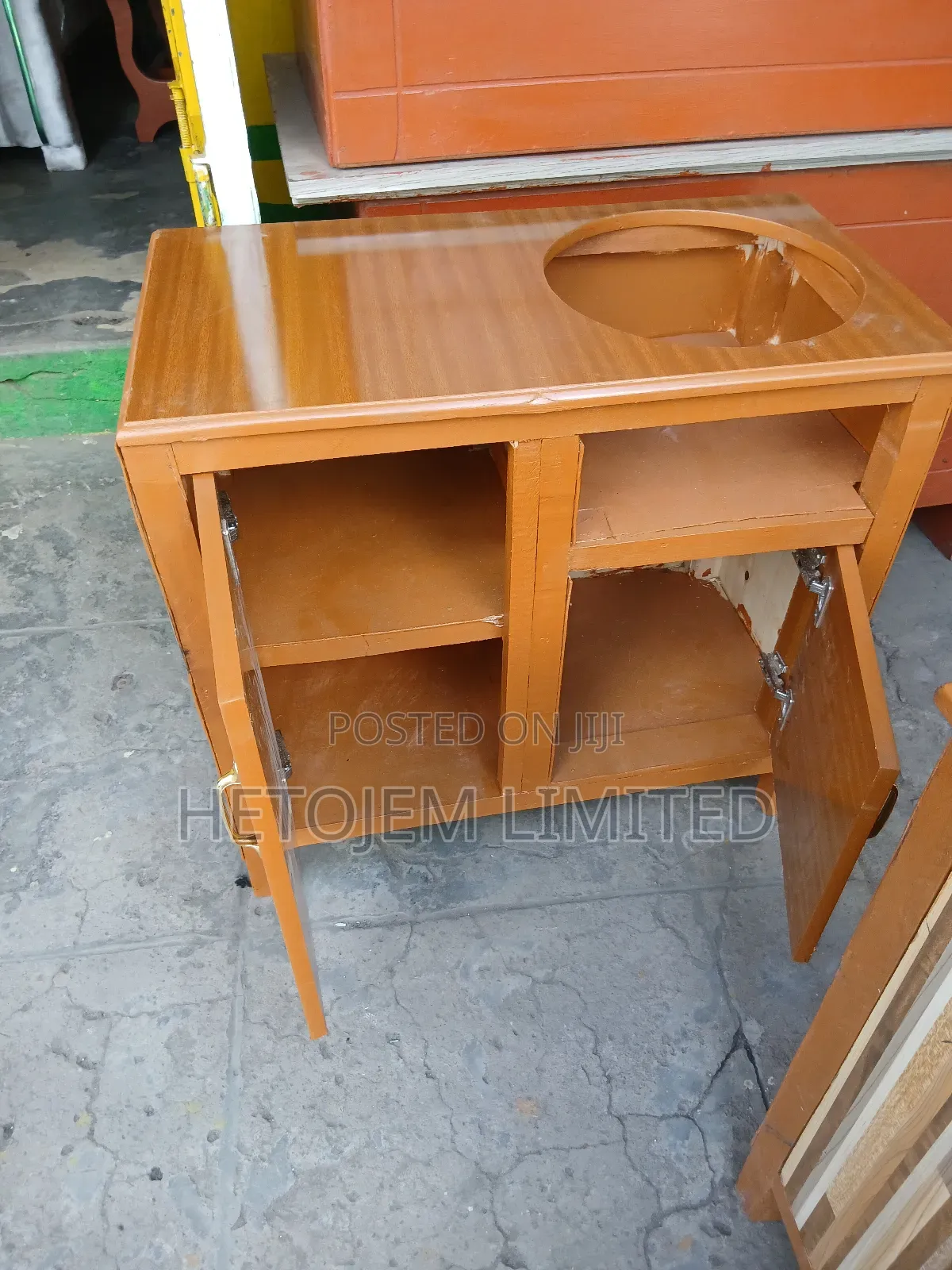 Strong Kitchen Cabinet With Gas Space — Durable Stylish