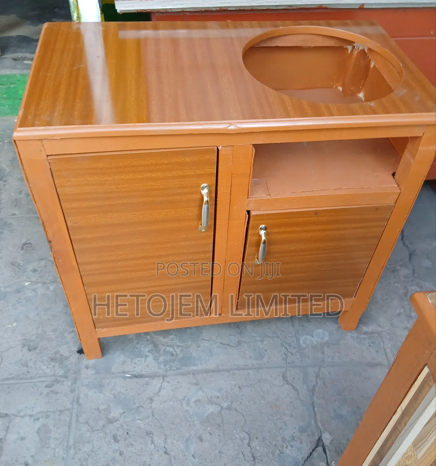 Strong Kitchen Cabinet With Gas Space — Durable Stylish