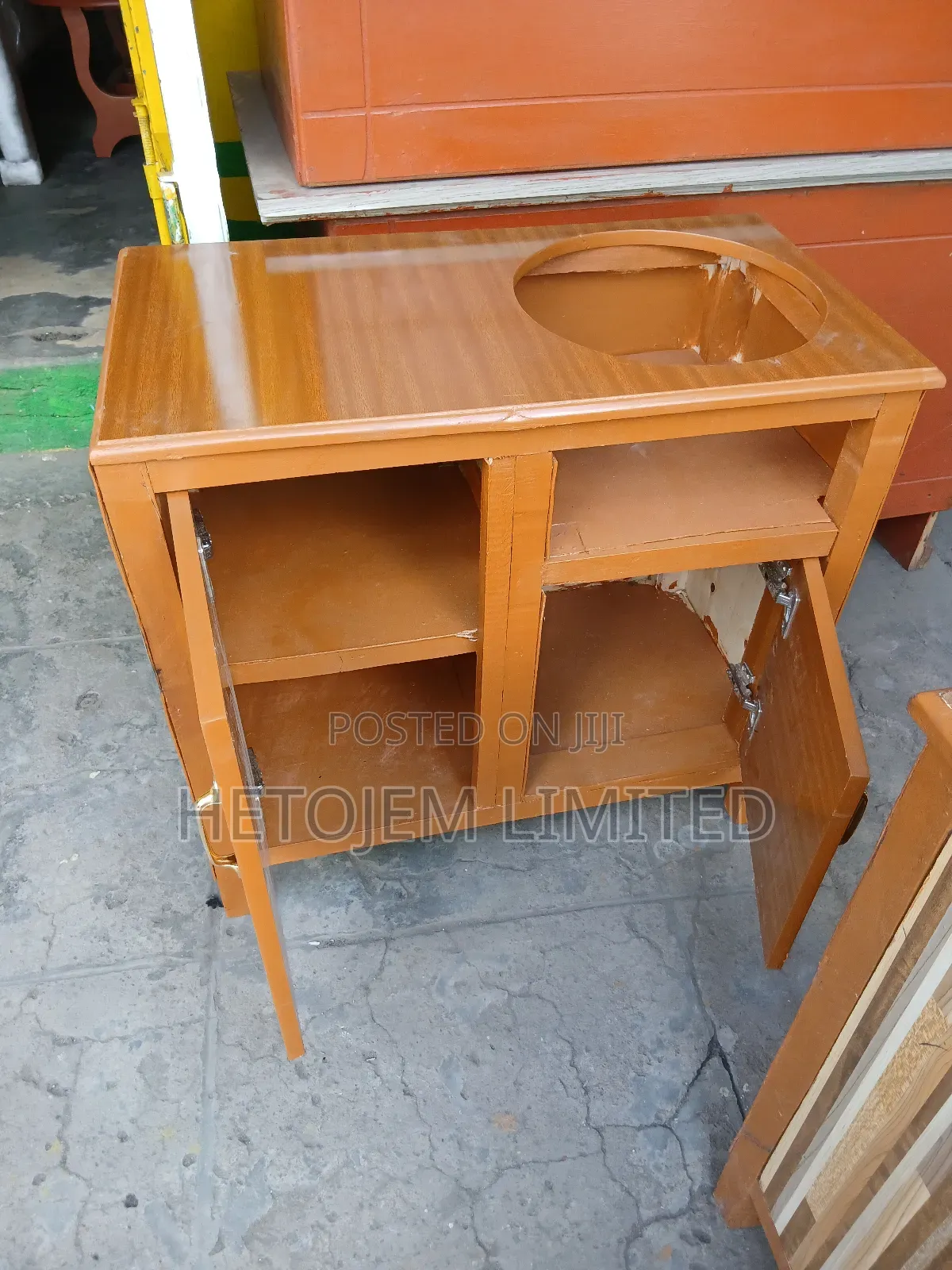 Strong Kitchen Cabinet With Gas Space — Durable Stylish