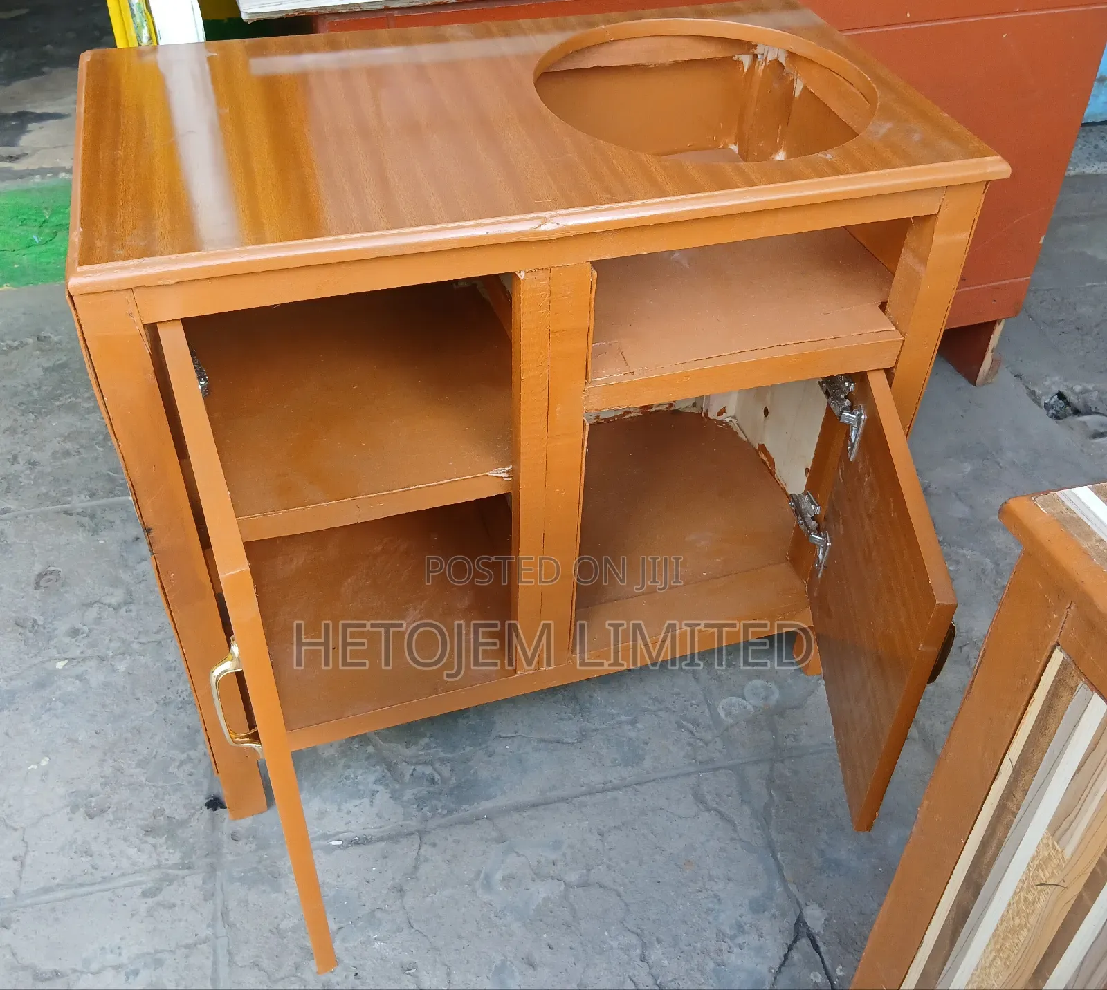 Kitchen Cabinet With Gas Holder Hole – High Quality Wood