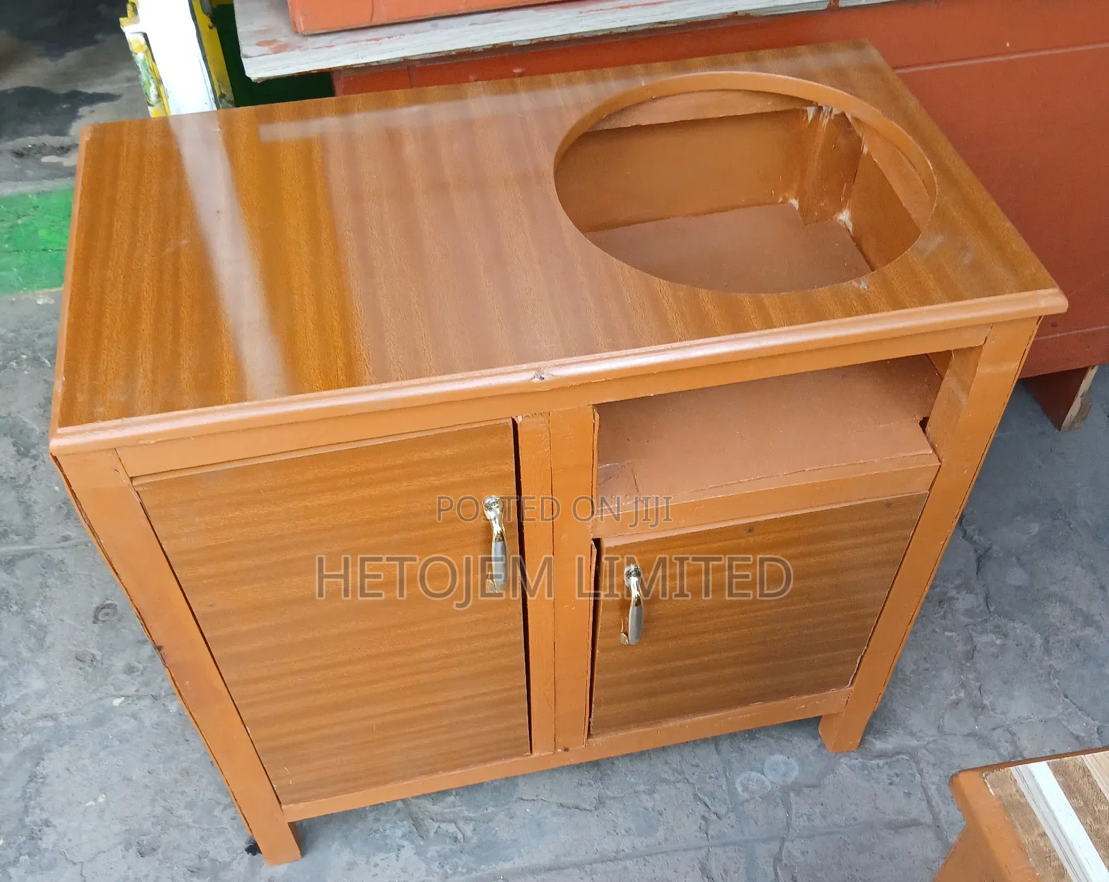 Kitchen Cabinet With Gas Holder Hole – High Quality Wood