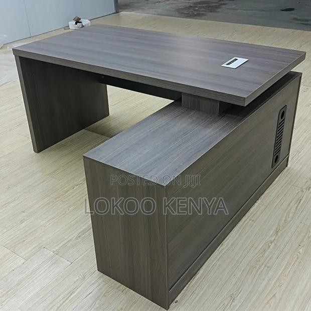Office Desk; 1.8 M Modern Executive L Shaped Gray Office Desk