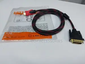 Hdmi Male to Dvi D Male 24+1 Cable 1.5m