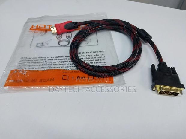 Hdmi Male to Dvi D Male 24+1 Cable 1.5m