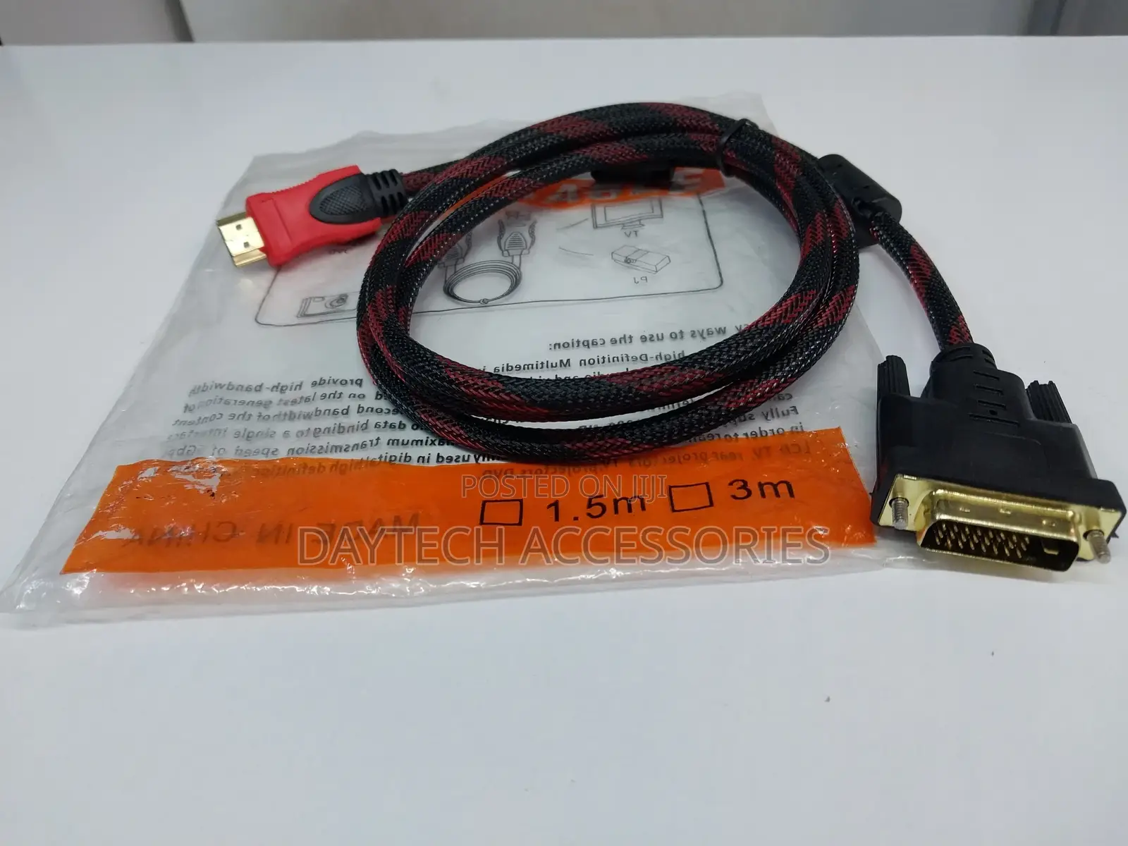 High-Speed Bi-Directional 1080p Hdmi to Dvi Cable- 1.5m