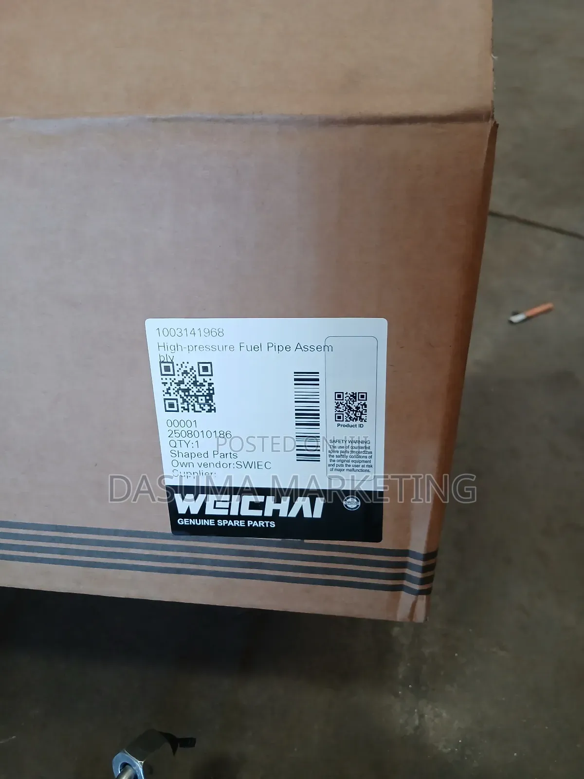 Weichai High-Pressure Fuel Pipe Assembly 