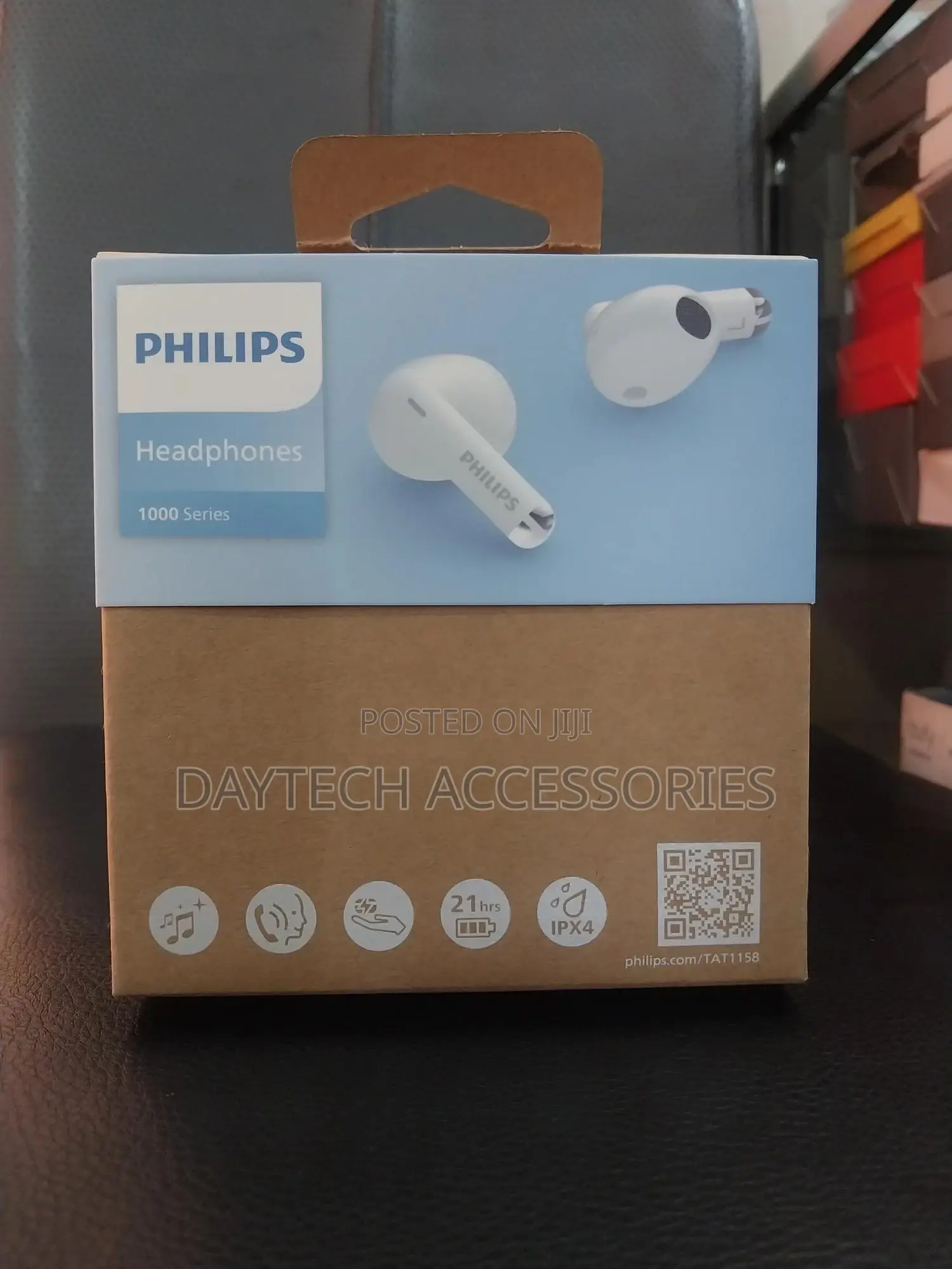 Philips Tat1158 Series 1000 True Wireless Headphones - Black