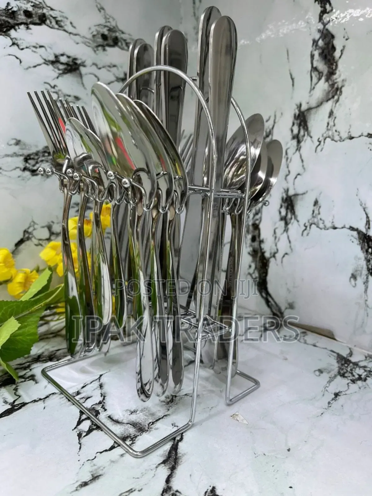 24 PCS Cutlery Set Silver