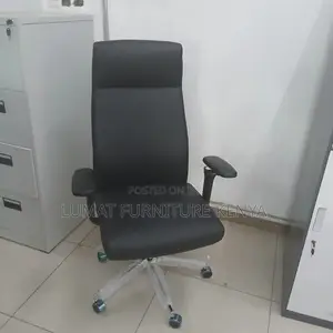High Back Leather Modern High Rank Staff Seat