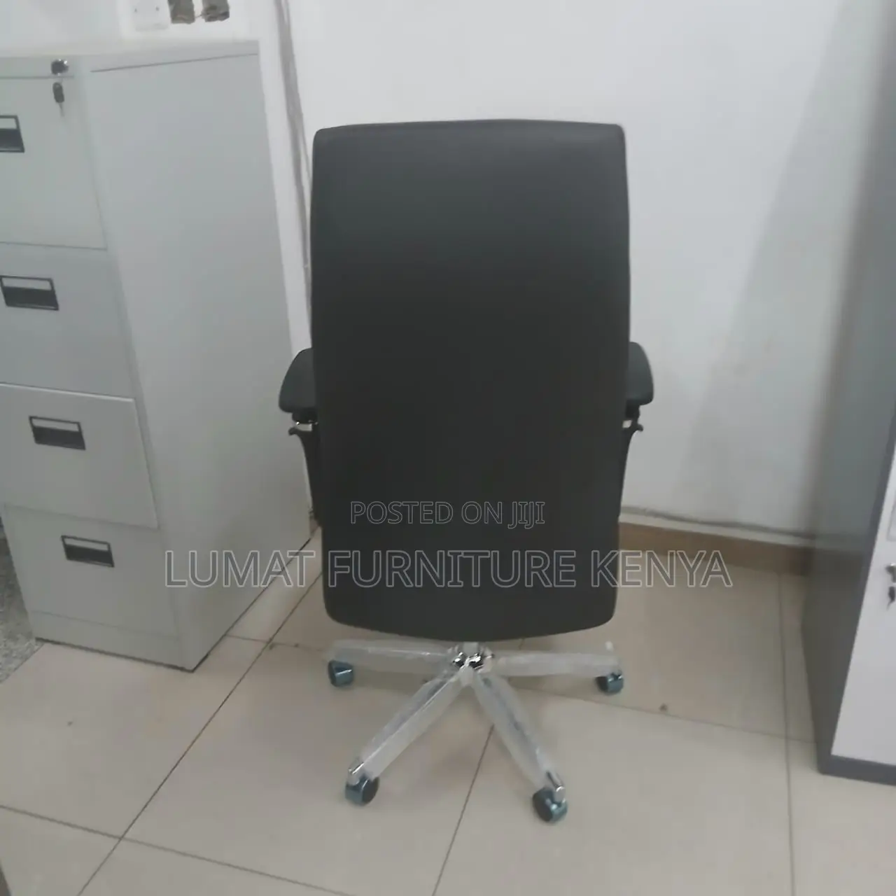 High Back Leather Modern High Rank Staff Seat