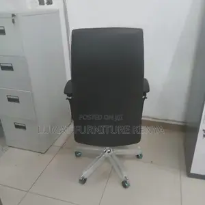 High Back Leather Modern High Rank Staff Seat