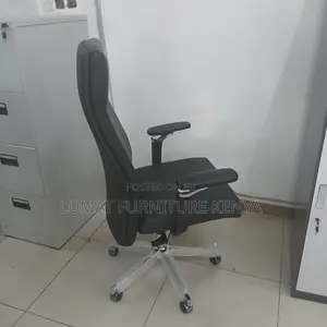 High Back Leather Modern High Rank Staff Seat