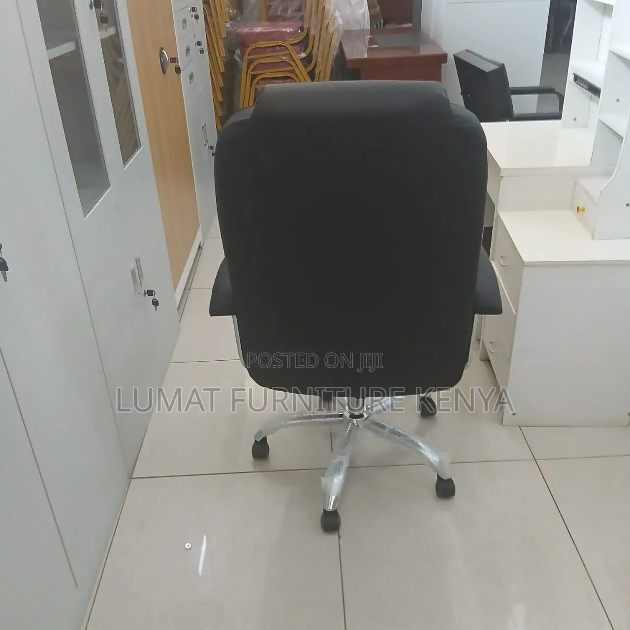 Staff Swivel Leather Office Seat