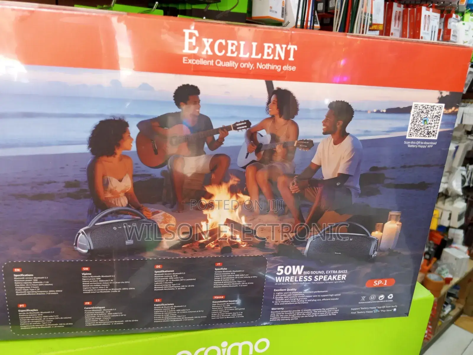 Excellent Bluetooth Boom Box. 50w