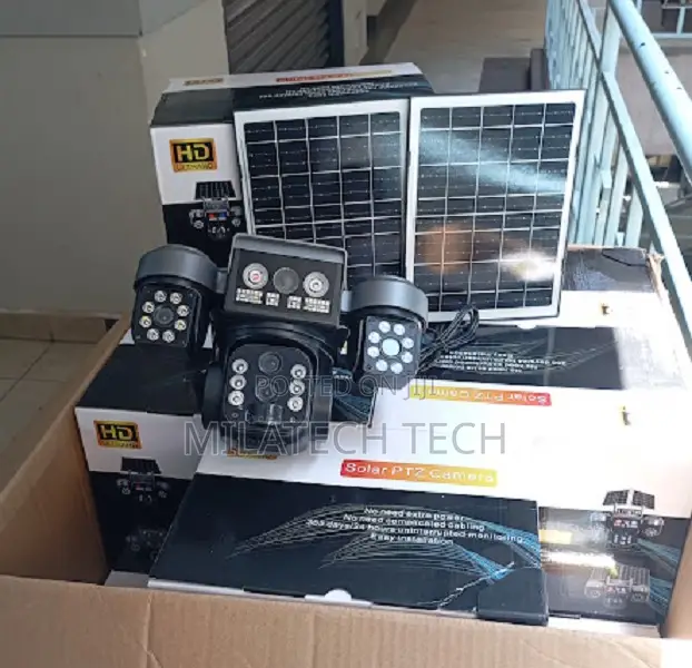 Solar Camera Tripple Lens 6mp With Alarm