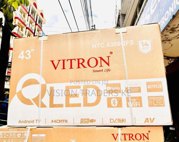 Vitron 43 Inches HTC 4300qfs Smart Qled Frameless Tv