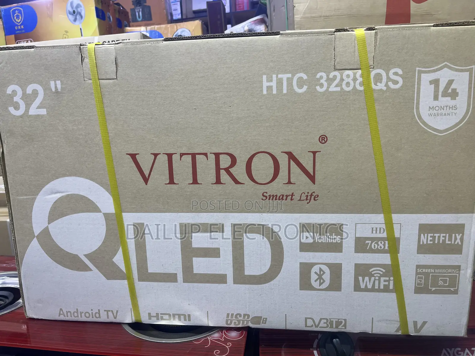 Vitron 32 Inch Smart Android Digital Tv -Htc3268fs With Bluetooth