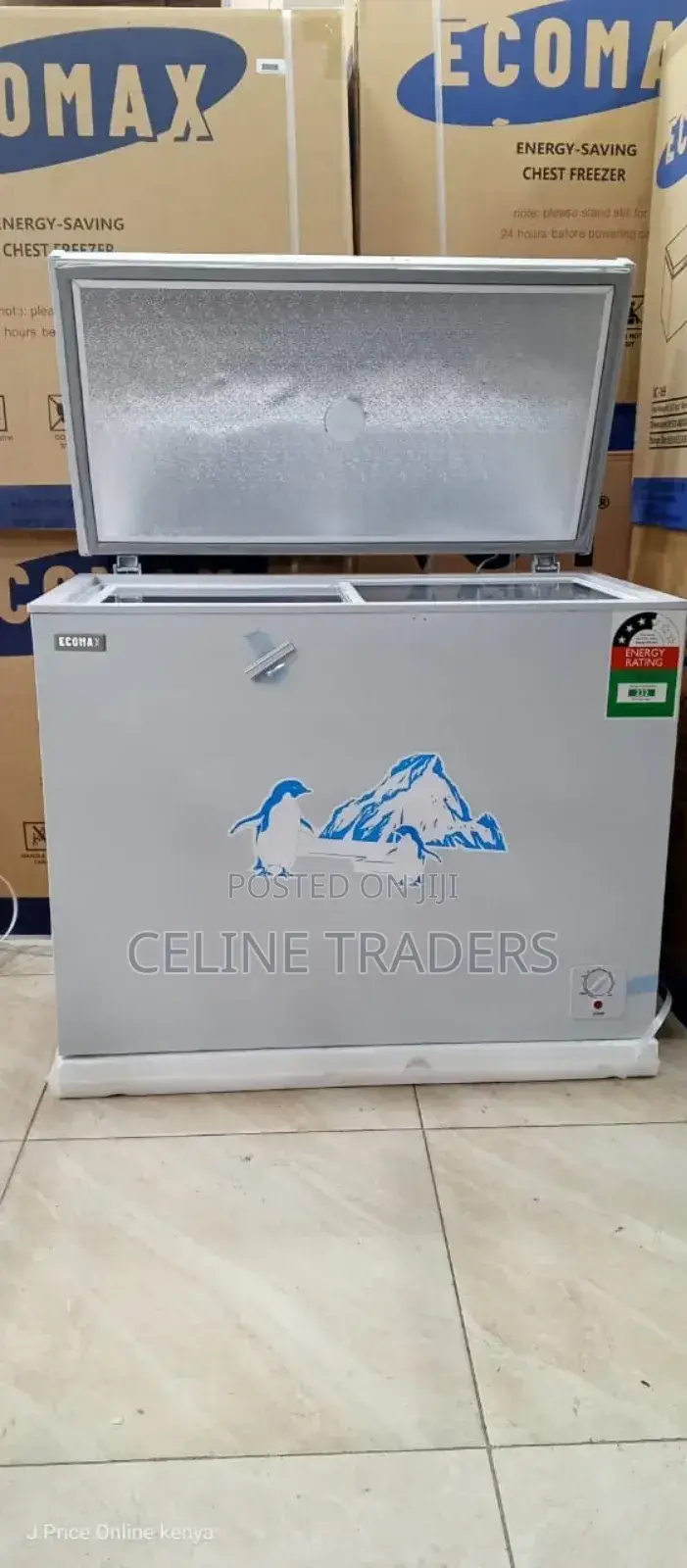 Ecomax 219 Litres Large Capacity Chest Freezer White