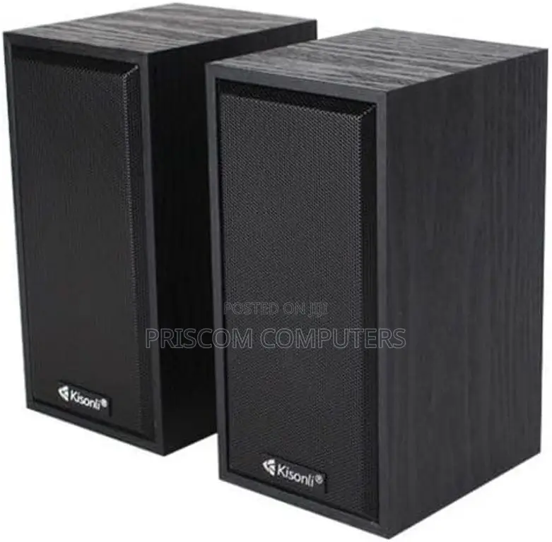 Kisonli T-002a Wooden 2.0 Portable Speaker for Laptop /Computer